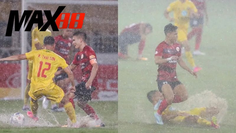 Thi đấu trong điều kiện thời tiết mưa gió sân trơn cũng khiến kèo 0-0 khó đoán