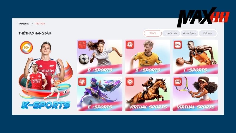 Sảnh Sports sở hữu loạt ưu điểm vượt bậc, thu hút đông đảo người chơi